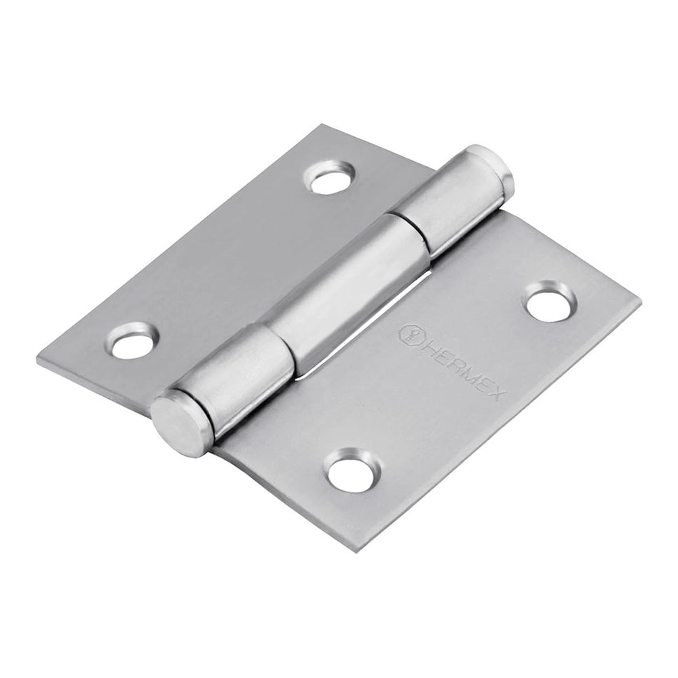 Bisagra cuadrada 2' acero inox, cabeza p