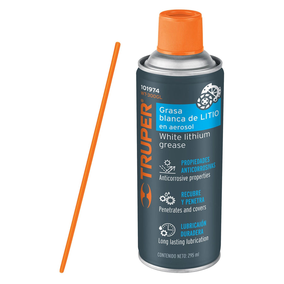 Grasa blanca de litio en aerosol 295 ml,