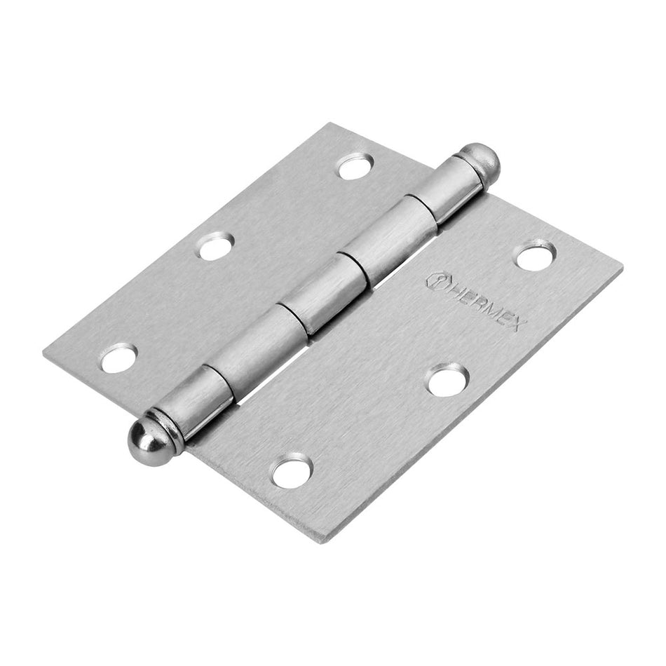 Bisagra cuadrada 3-1/2', cromo mate, cab