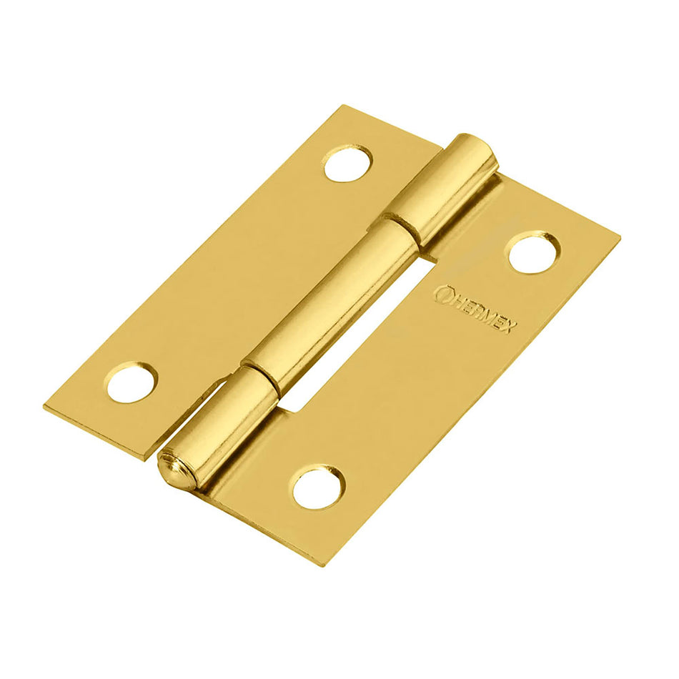 Bisagra rectangular 2' acero latonado, H