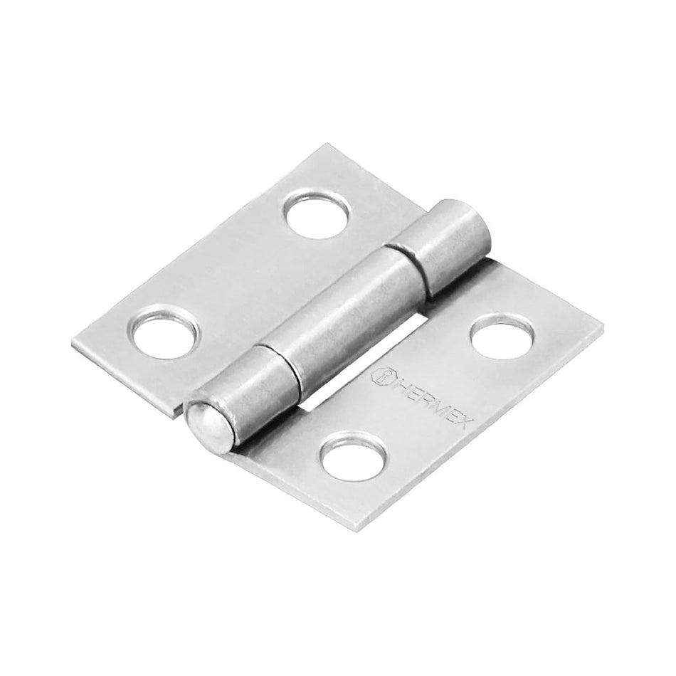 Bisagra rectangular 1' acero pulido, Her
