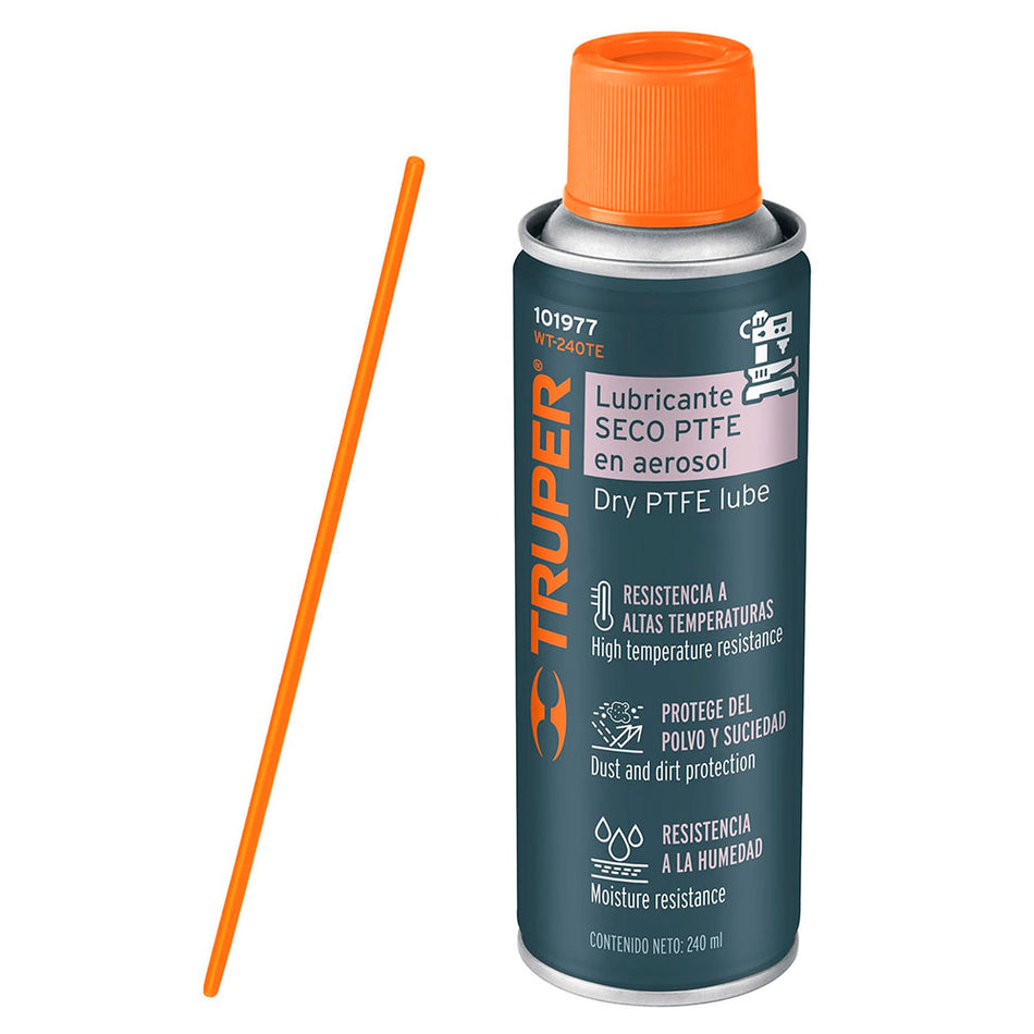Lubricante seco PTFE en aerosol 240 ml,