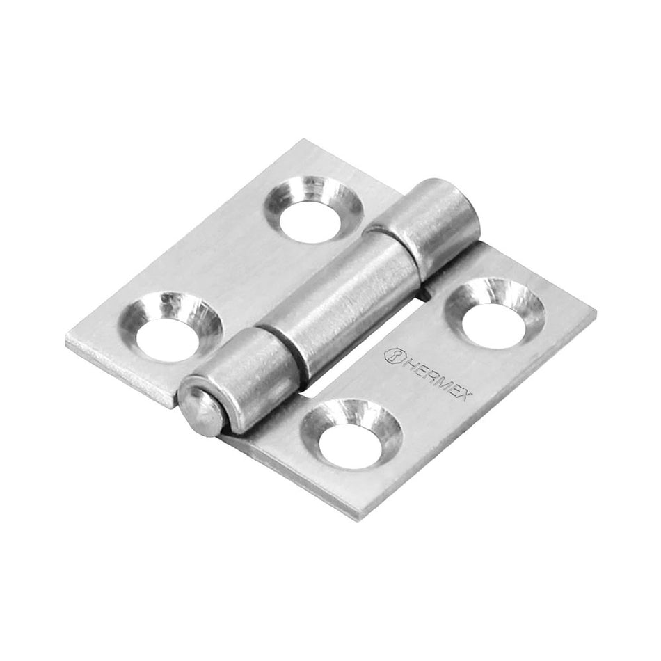 Bisagra rectangular 1' acero inoxidable,