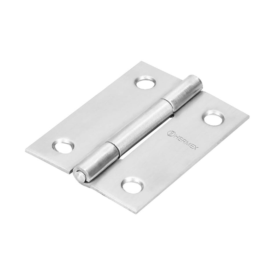 Bisagra rectangular 2' acero inoxidable,