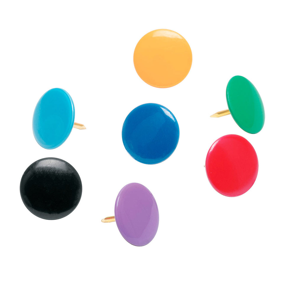 Caja con 100 chinches en 10 colores surt