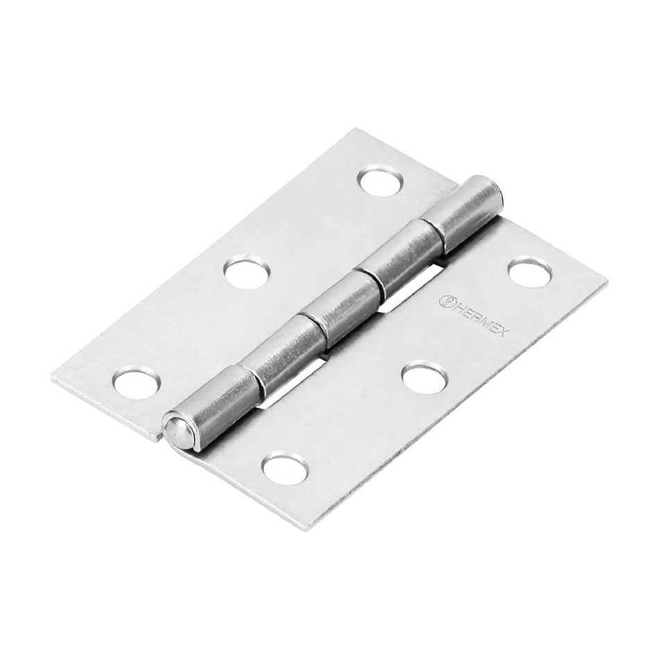 Bisagra rectangular 2-1/2' acero pulido,