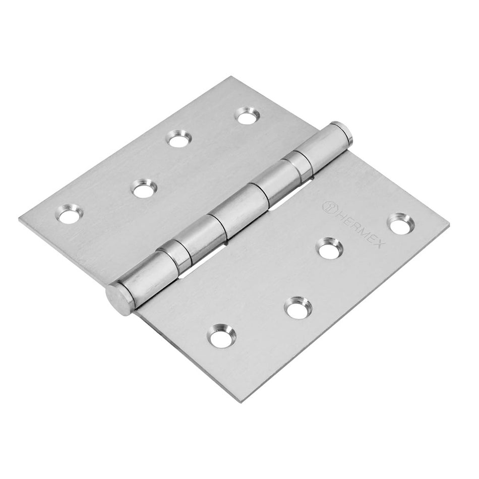 Bisagra cuadrada 4' acero inox, cabeza p