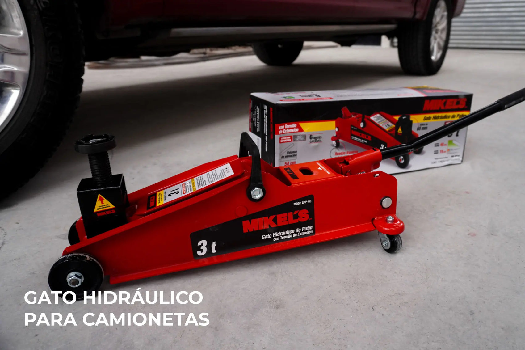 Gato Hidráulico de Patín Mikels GPP-03: La mejor opción para SUVs y camionetas