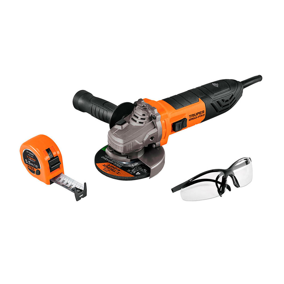Esmeriladora 4-1/2' 850 W, lentes de seg