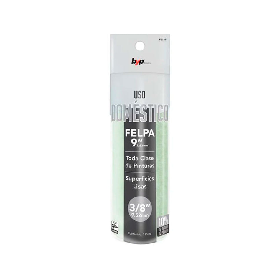 FELPA 9" USO DOMÉSTICO 3/8", BYP