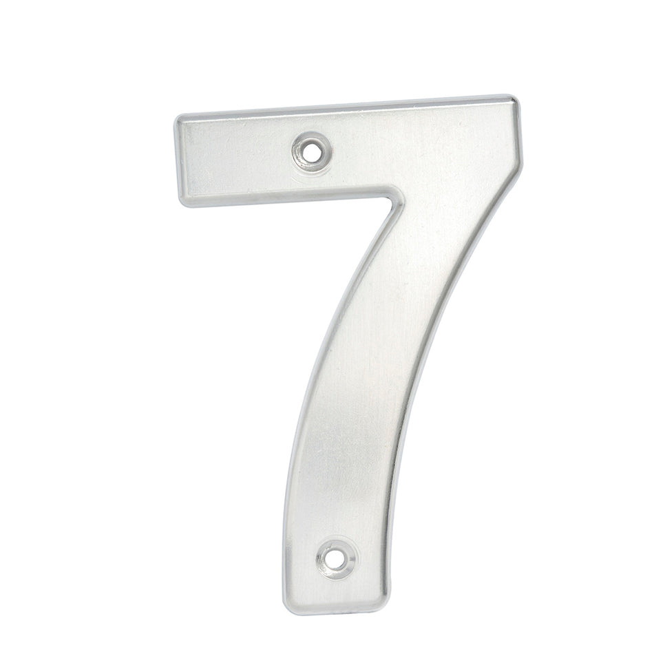 Número 7 bold 4" níquel satinado Lock L607C