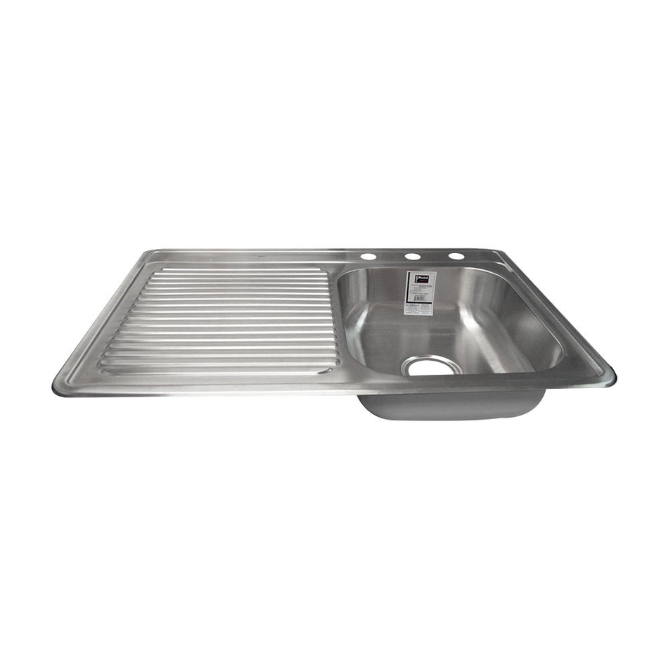 TARJA AC.INOX.ESC.IZQ.84 X 56 CMS., RUGO