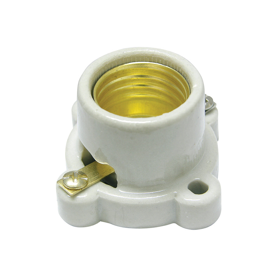 Portalámpara de base cuadrada 2", color blanco Surtek 136670