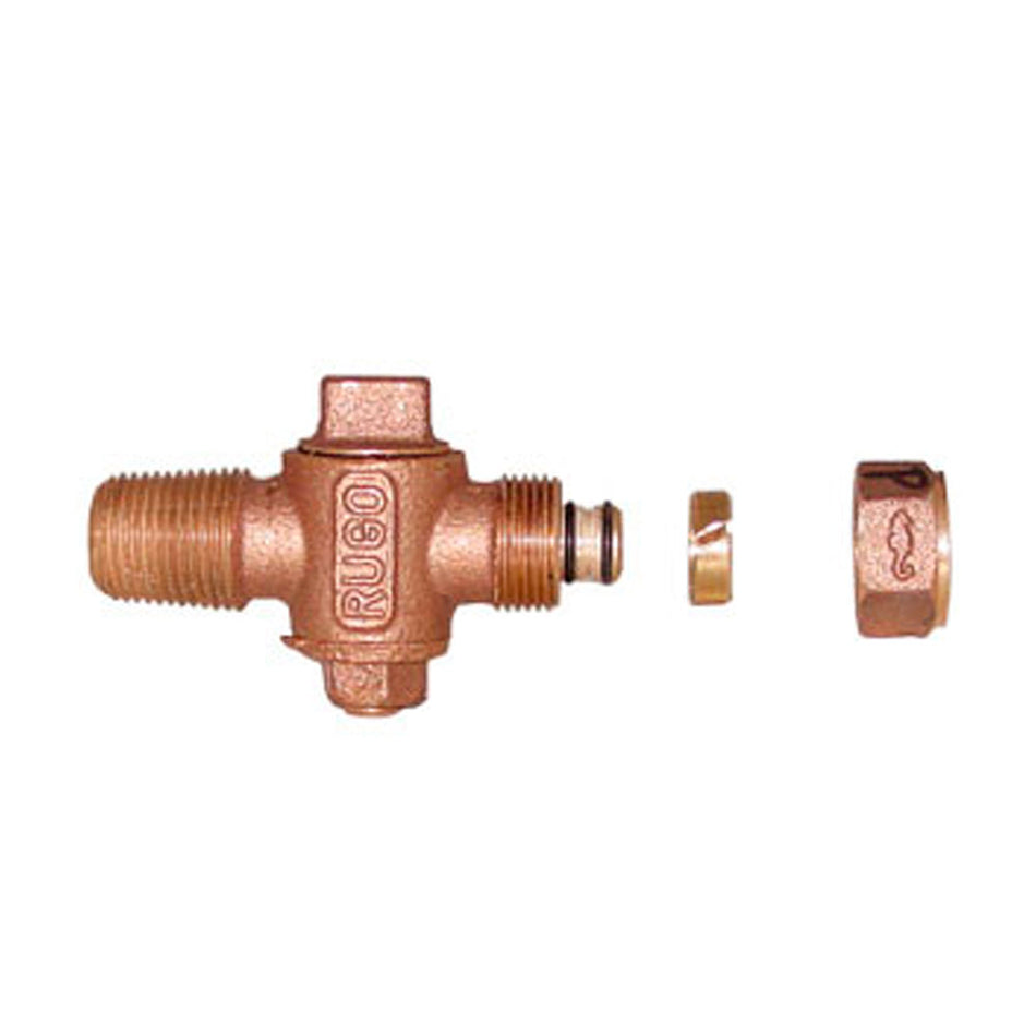 1/2" VALV.INSERCION P/TUBO PLASTICO, RUG