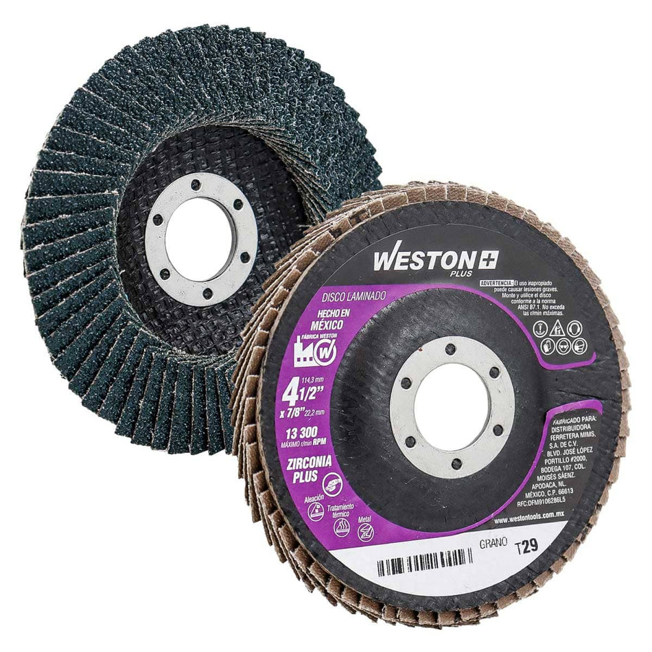 DISCO LAMINADO ZIRCONIO 7X7/8" G40 WP (P