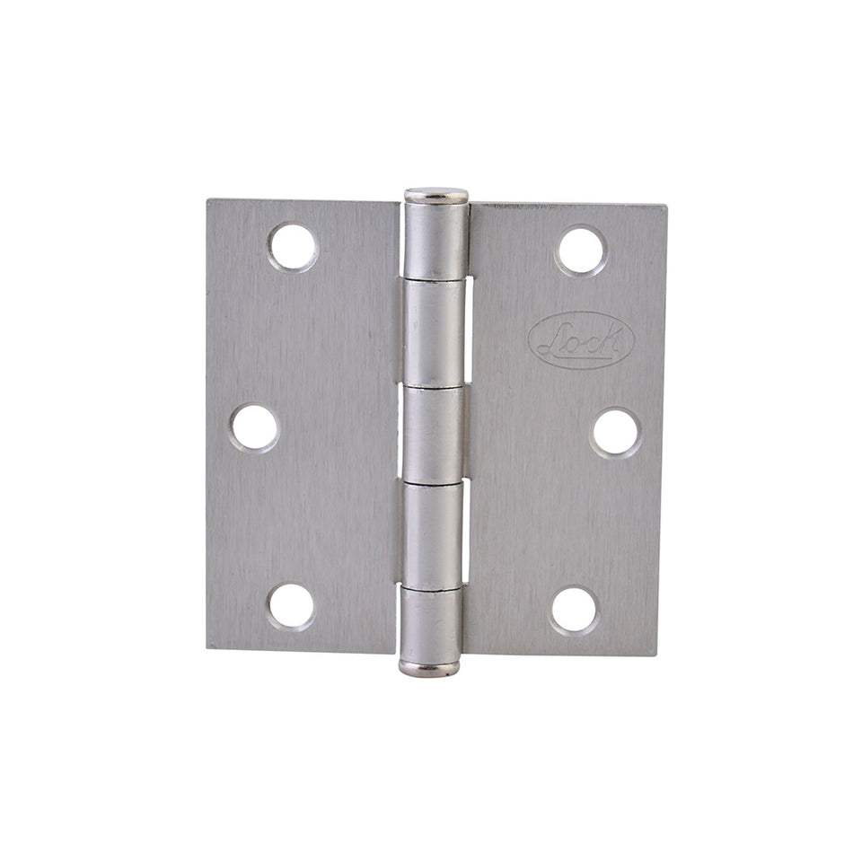 Bisagra cuadrada perno suelto de acero níquel satinado 3" x 3" Lock LBC30NS