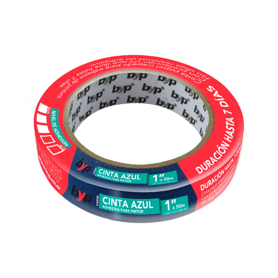 CINTA AZUL PINTOR    1" X 50 M., BYP