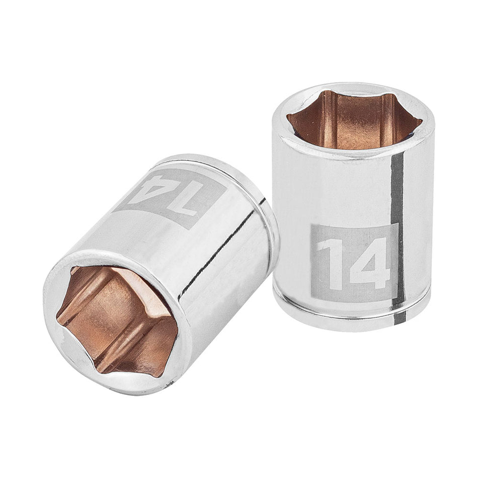 Dado de 14 mm, 6 puntas, cuadro 1/4', Tr