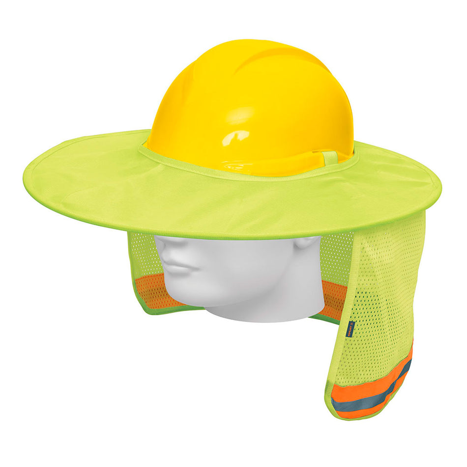 Protector solar plegable para casco, ver