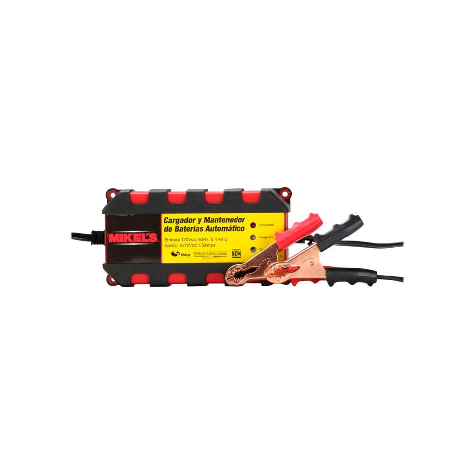 Cargador baterías automático (1.5 amp), MIKELS CBA-1.5