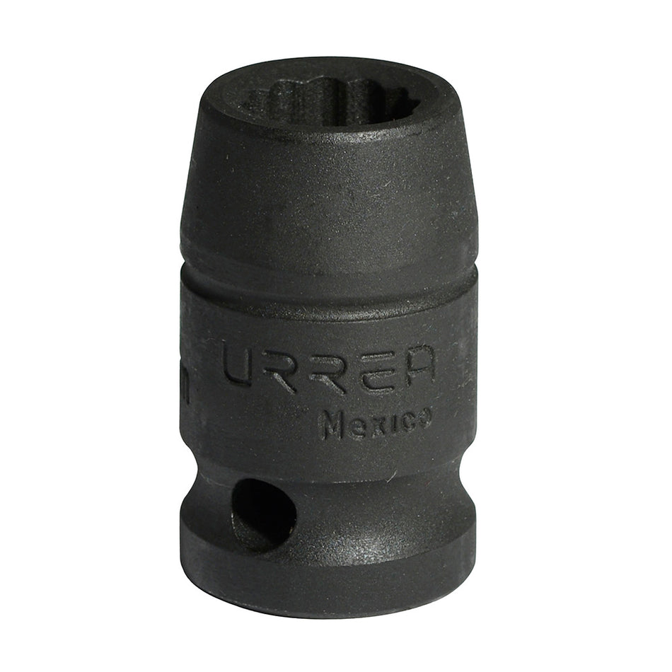 Dado de impacto cuadro de 1/2", 12 puntas, métrico, 12 mm Urrea 7412MT