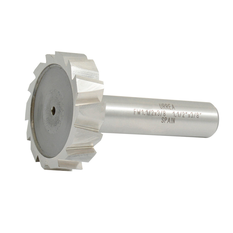 Fresa tipo woodruff de acero 1-1/2" x 3/8" Urrea FW1-1/2X3/8