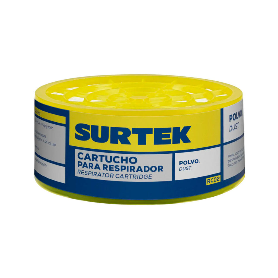 Cartucho para respirador con protección para polvo Surtek RC02