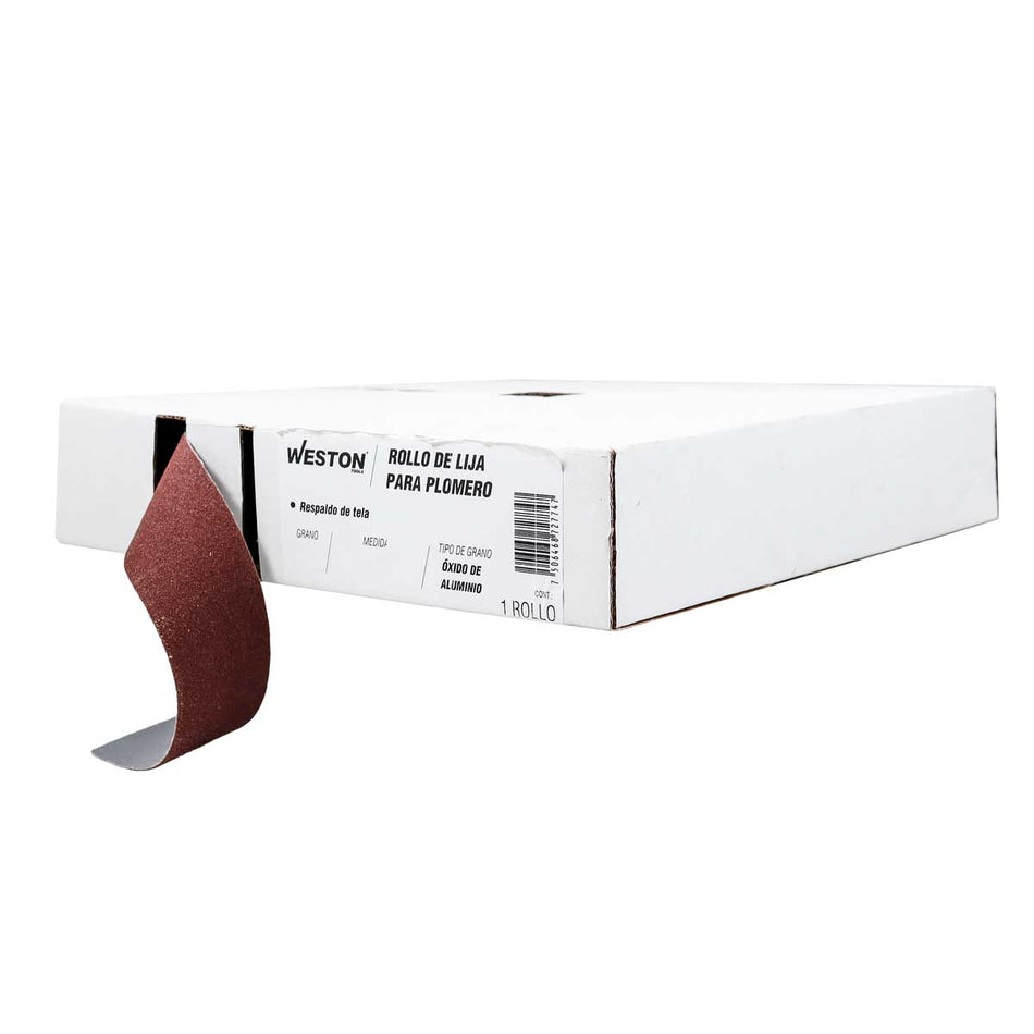 ROLLO DE LIJA P/PLOMERÍA AO 1" X 50YD G1
