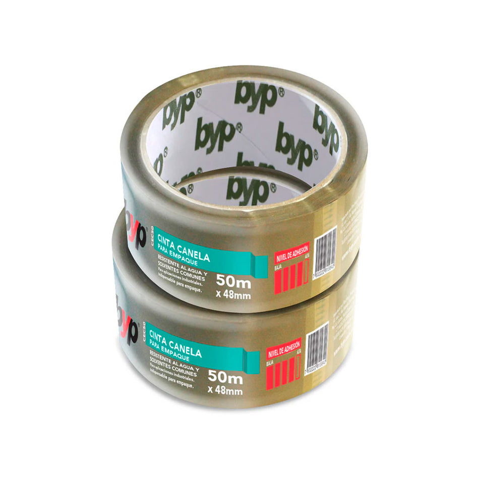 CINTA CANELA PARA EMPAQUE 48 mm X 50 M.,