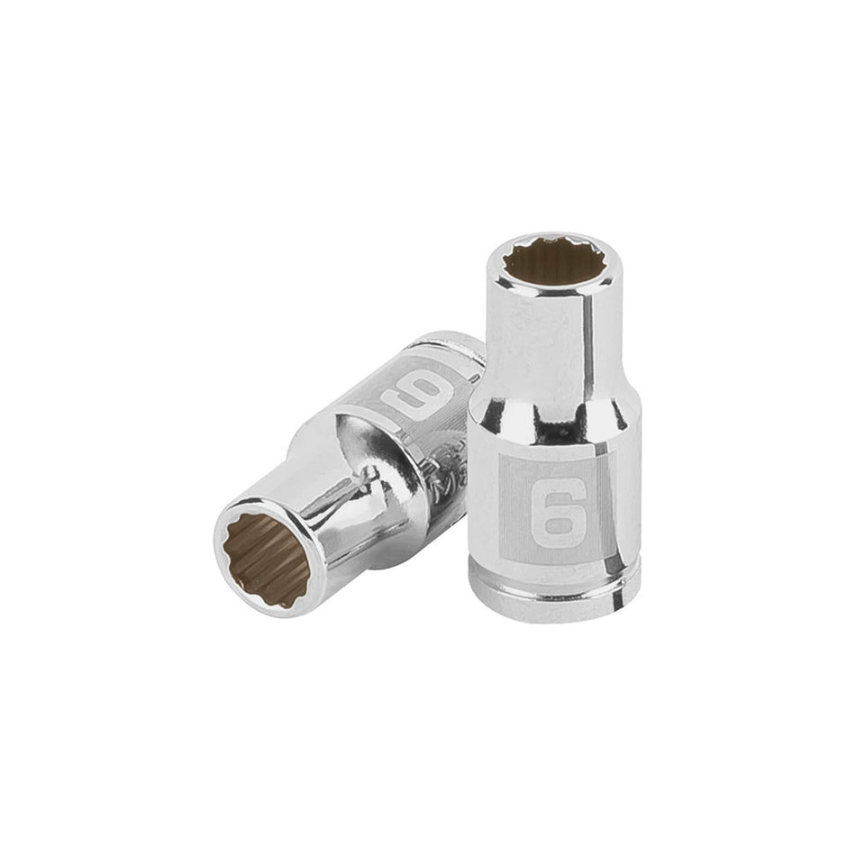 Dado de 6 mm, 12 puntas, cuadro 1/4', Tr