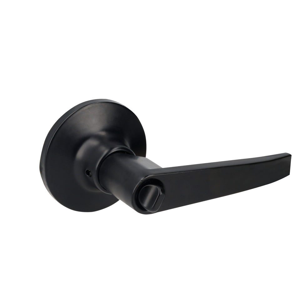 Manija tubular recta función recámara, negra, llave estándar, blíster Lock 25MA