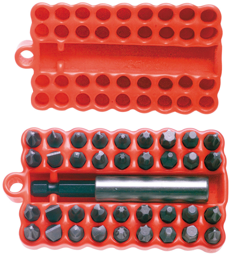 Juego combinado de puntas hexágono de 1/4" con adaptador magnético, 37 pz en blíster Urrea 61927