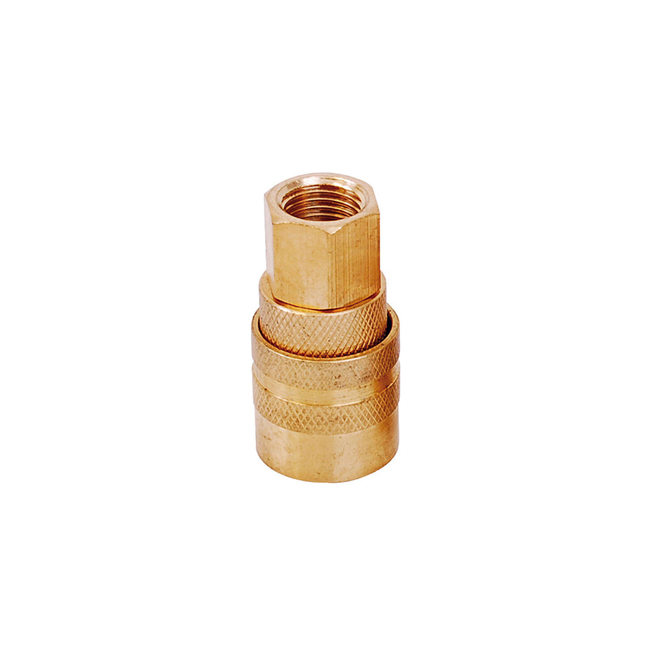 Cople de bronce de conexión rápida 1/4" NPT, hembra Surtek 108125