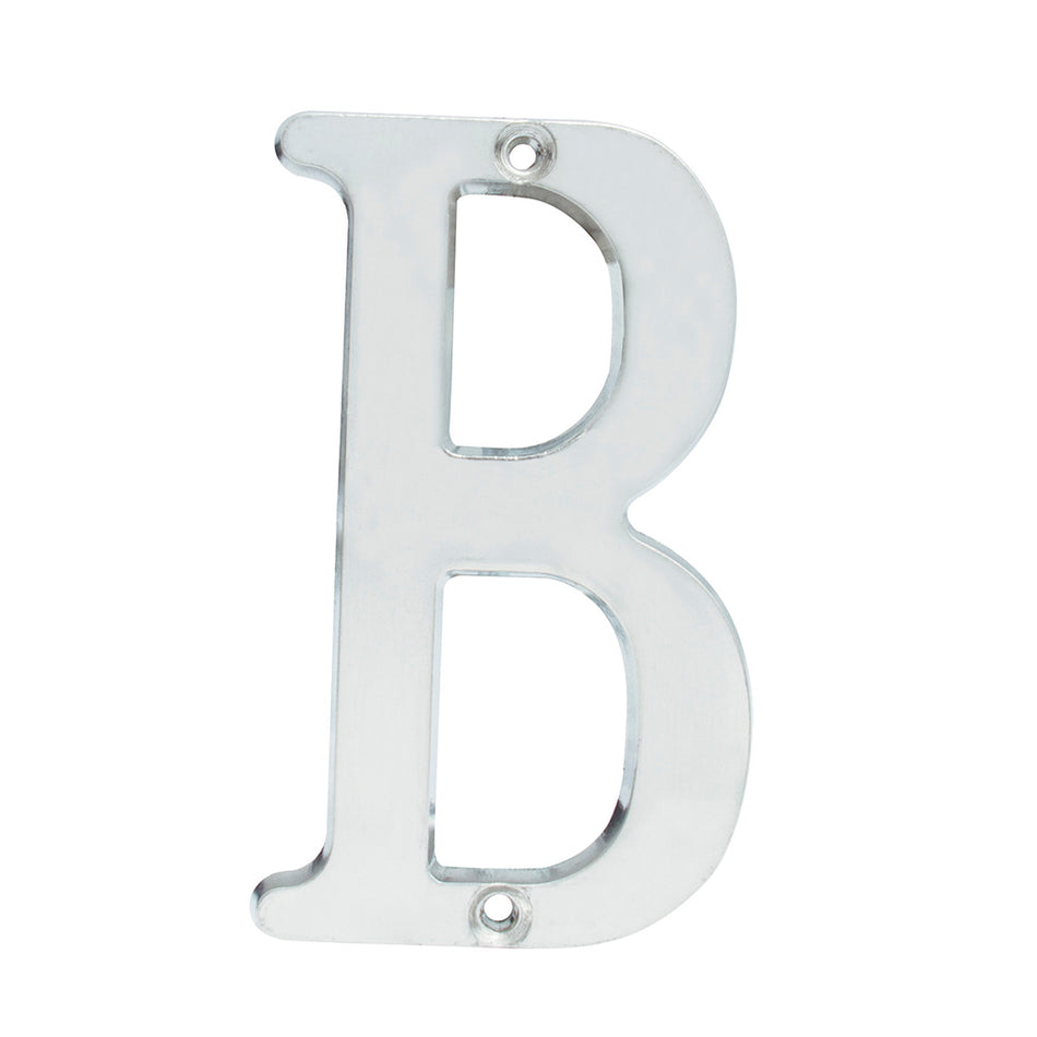 Letra B slim 4" níquel satinado Lock L701BCS