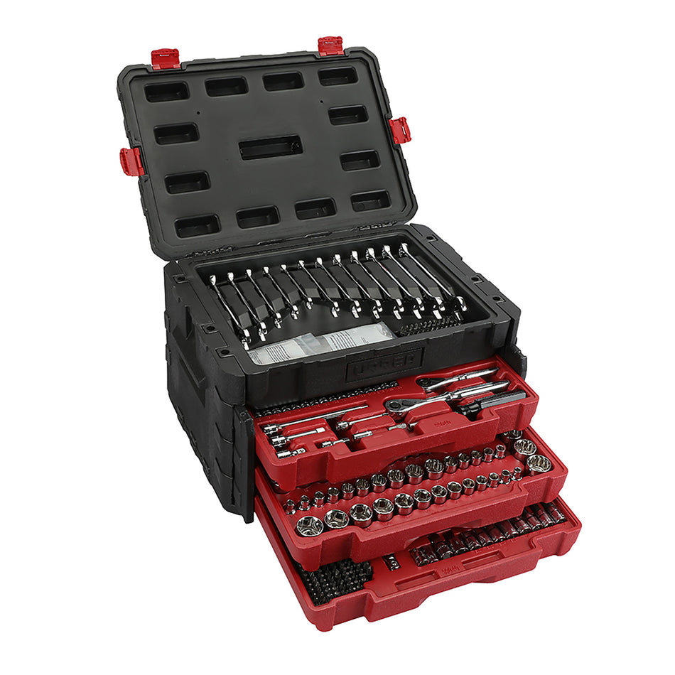 Juego combinado de herramienta para mecánico 450 piezas, con caja plástica de 3 gavetas Urrea JCB01