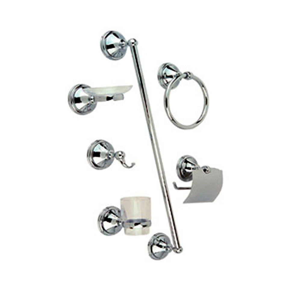 JGO.ACCESORIOS P/BAÑO ORO-CROMO ( CAPRI