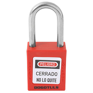 CANDADO PLÁSTICO BLOQUEO ROJO 38X44 DOGOTULS RL9010