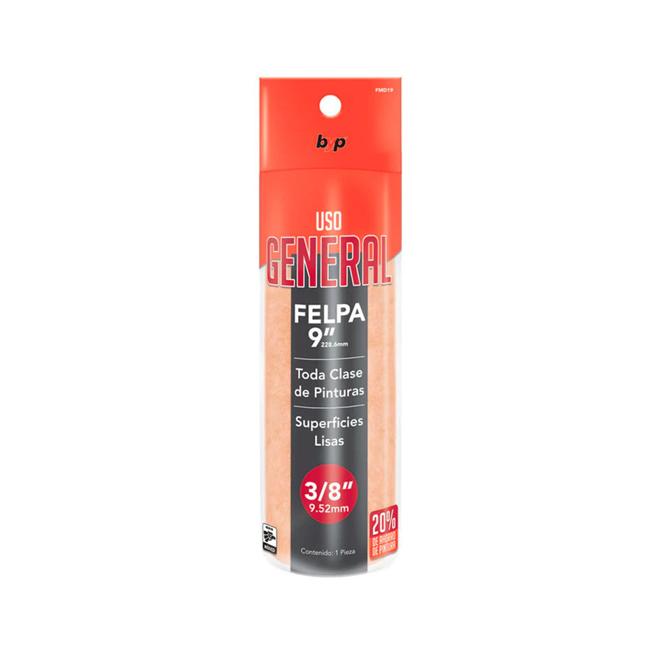 FELPA 9" USO GENERAL 3/8", BYP