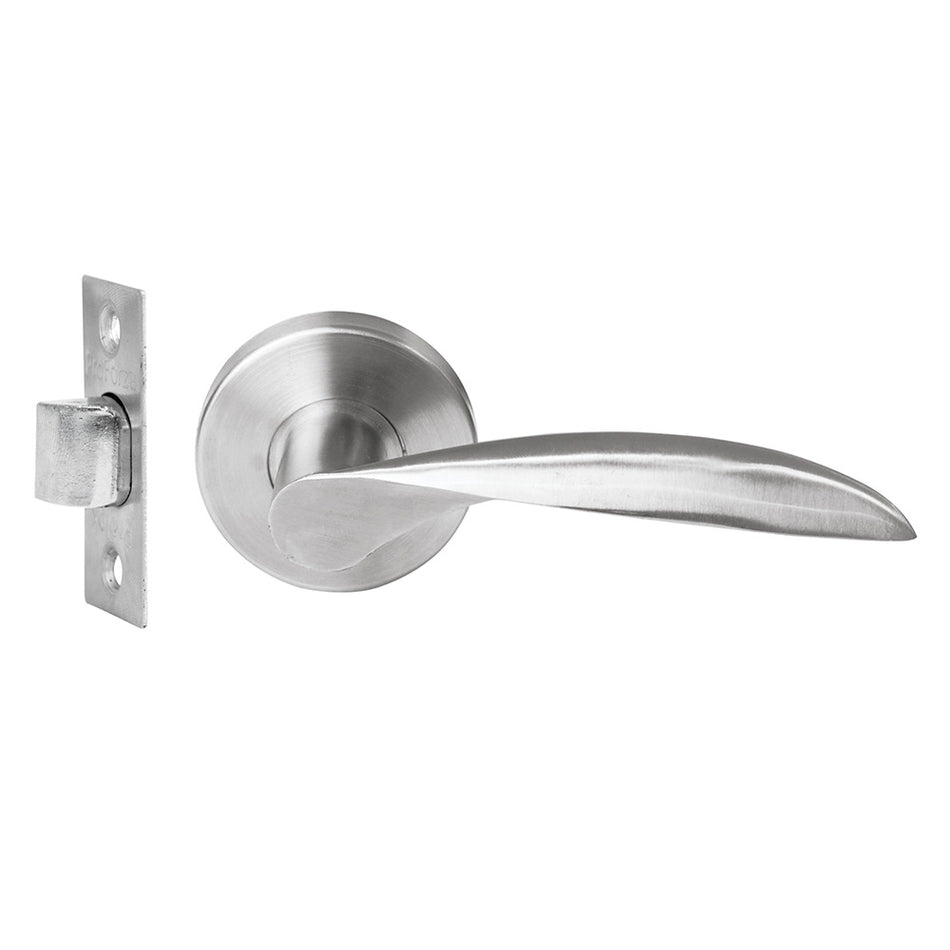 Manija tubular Messina función de paso, acero inoxidable, en caja Proforza CPF3-10S-US32D
