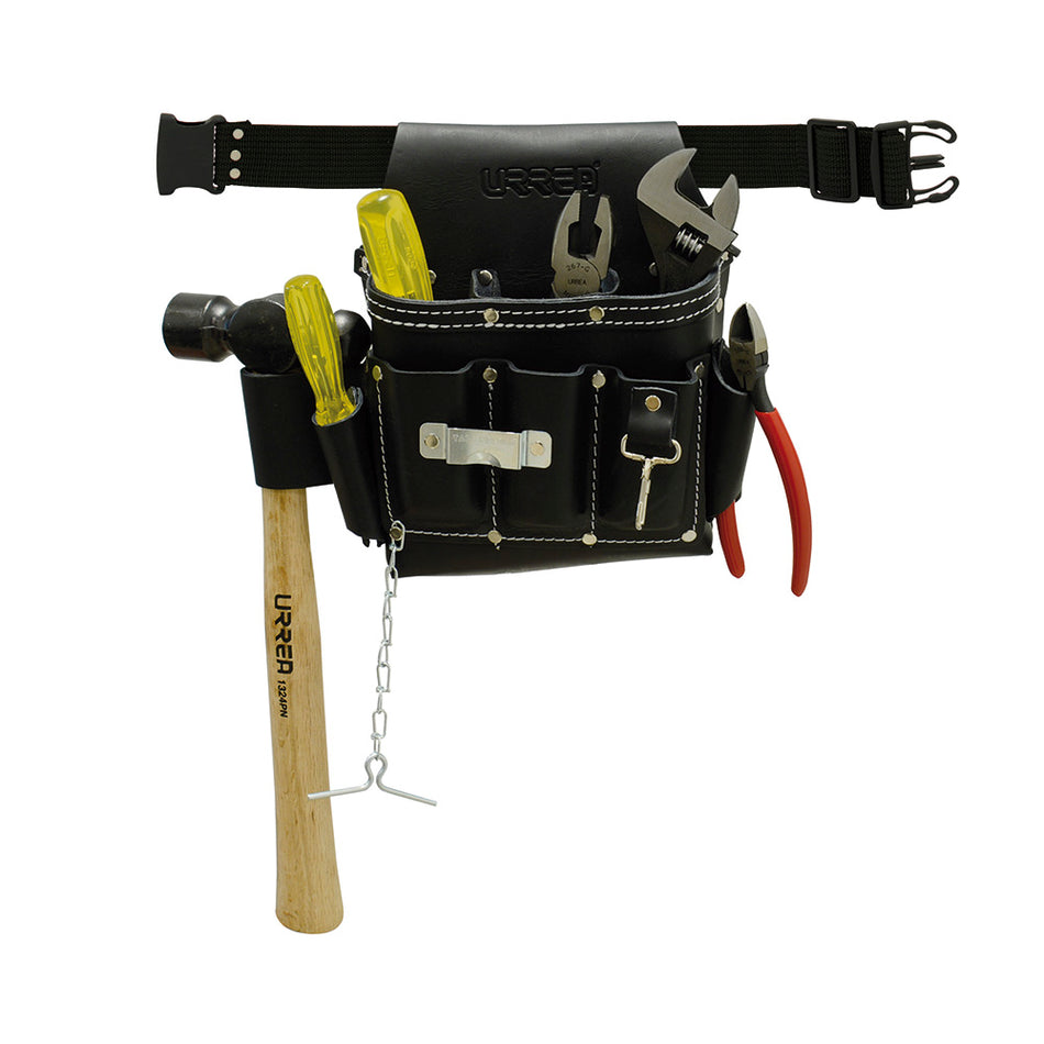 Juego combinado de herramientas 7 piezas, en estuche de cuero Urrea JBN133