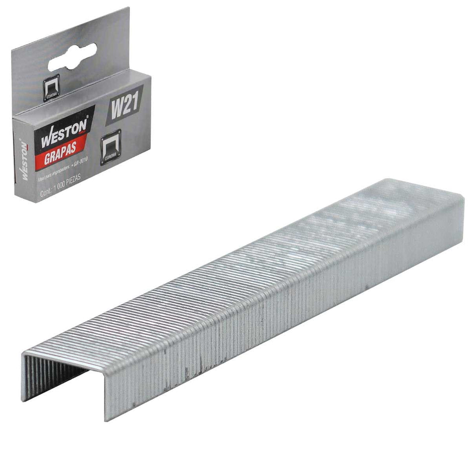 GRAPAS W21 1/4" (6MM) CAJA C/1000PZAS, W