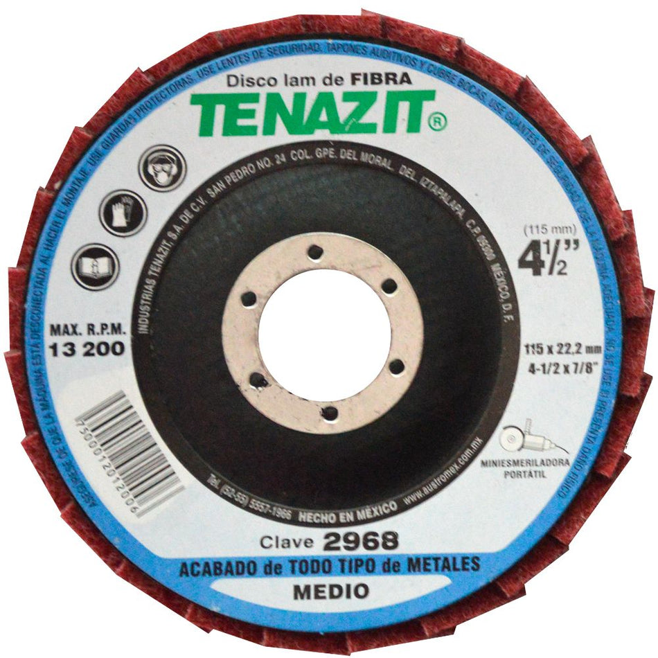 Disco laminado de fibra grano medio con