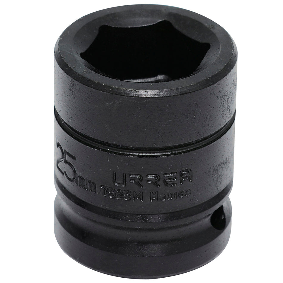 Dado de impacto cuadro de 3/4", 6 puntas, métrico, 25 mm Urrea 7525M