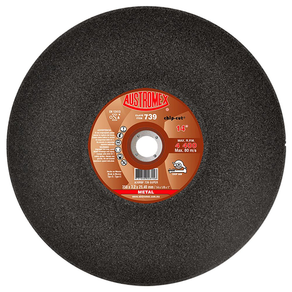 Disco abrasivo para corte de acero y fun