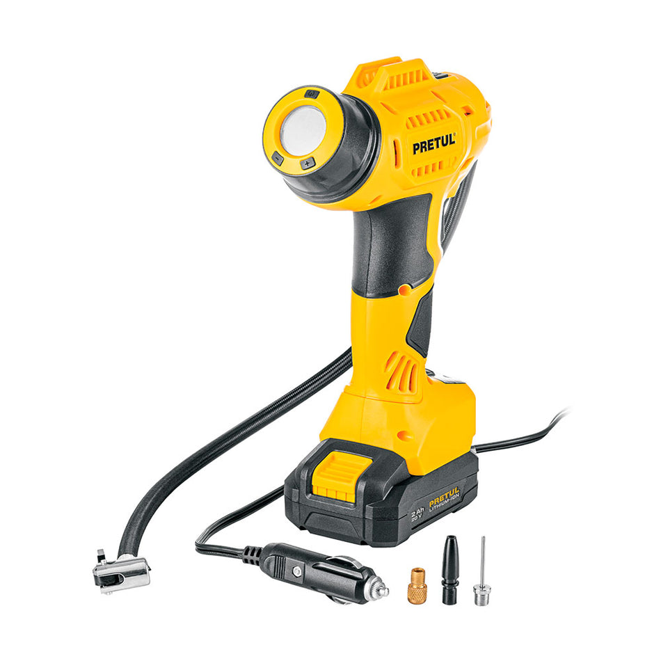 Inflador de aire, 20V, 1 batería 2Ah, PR