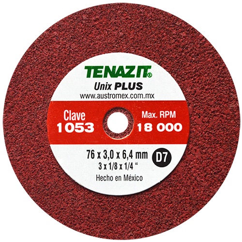 Rueda unix de densidad 7 de 76 x 3.0 x 6