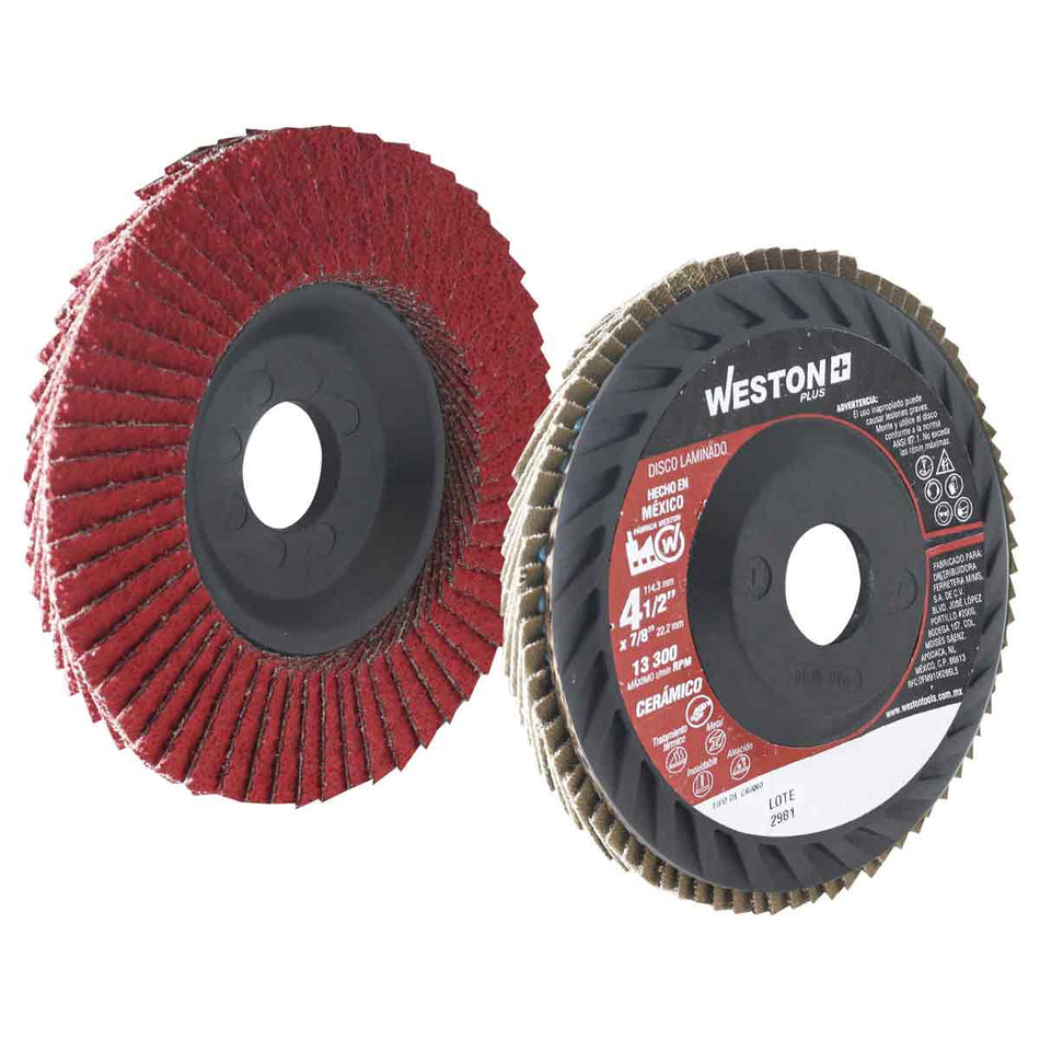 DISCO LAMINADO CERAMICO CON RESPALDO DE
