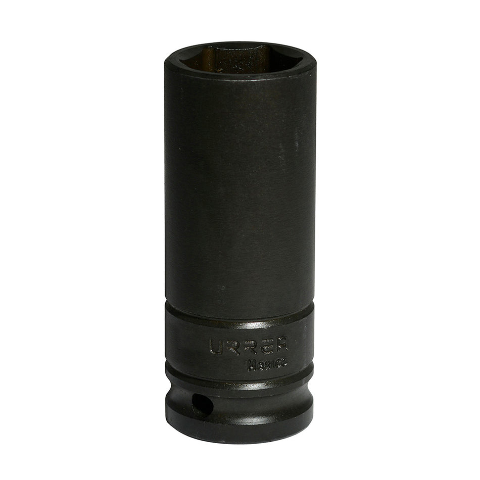 Dado de impacto largo cuadro de 1/2", 6 puntas, métrico, 22 mm Urrea 7322M