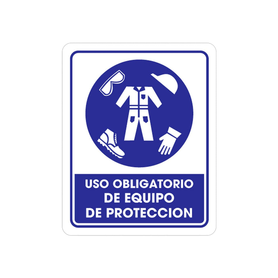 SEÑALAMIENTO EQUIPO PROTECCION 25 X 35CM