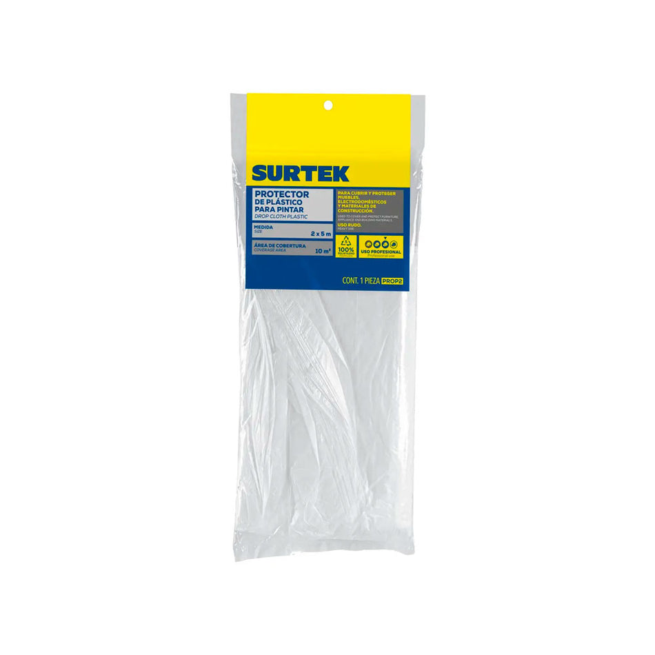 Protector de plástico para pintar 2.5 x 4 m Surtek PROP3